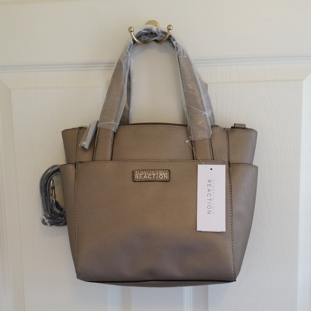 Kenneth Cole Reaction Handbag Glossy Metallic